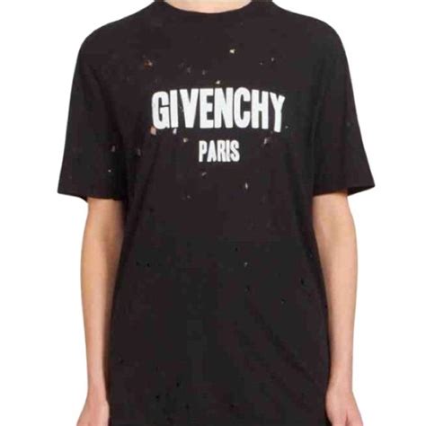 men's givenchy tshirt|Givenchy t shirt with holes.